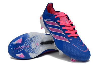 Adidas Predator 26 Elite FG Firm Ground Soccer Cleats - Blue/Electric Blue/Fuchsia Pink