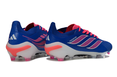 Adidas Predator 26 Elite FG Firm Ground Soccer Cleats - Blue/Electric Blue/Fuchsia Pink