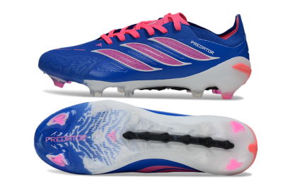 Adidas Predator 26 Elite FG Firm Ground Soccer Cleats - Blue/Electric Blue/Fuchsia Pink