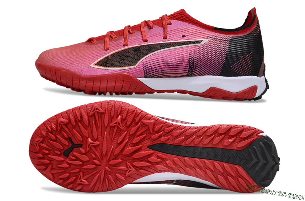 Puma Ultra Ultimate TF Artificial Turf Soccer Shoes - Red/Vibrant Red/Crimson Black 0