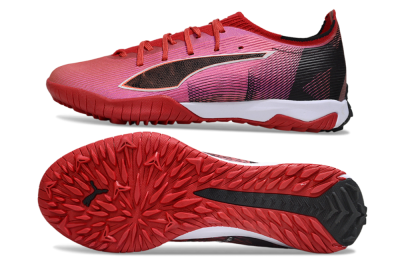 Puma Ultra Ultimate TF Artificial Turf Soccer Shoes - Red/Vibrant Red/Crimson Black