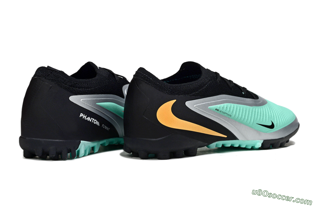 Nike Phantom 6 Low Elite TF Artificial Turf Soccer Shoes - Teal/Black/Rose 6