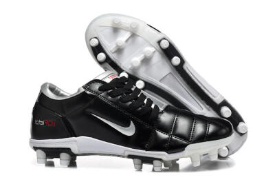 Nike Total 90 III FG Firm Ground Soccer Cleats - Black/Silver/White