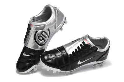 Nike Total 90 III FG Firm Ground Soccer Cleats - Black/Silver/White