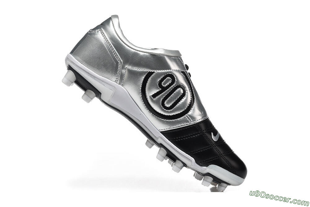 Nike Total 90 III FG Firm Ground Soccer Cleats - Black/Silver/White 6