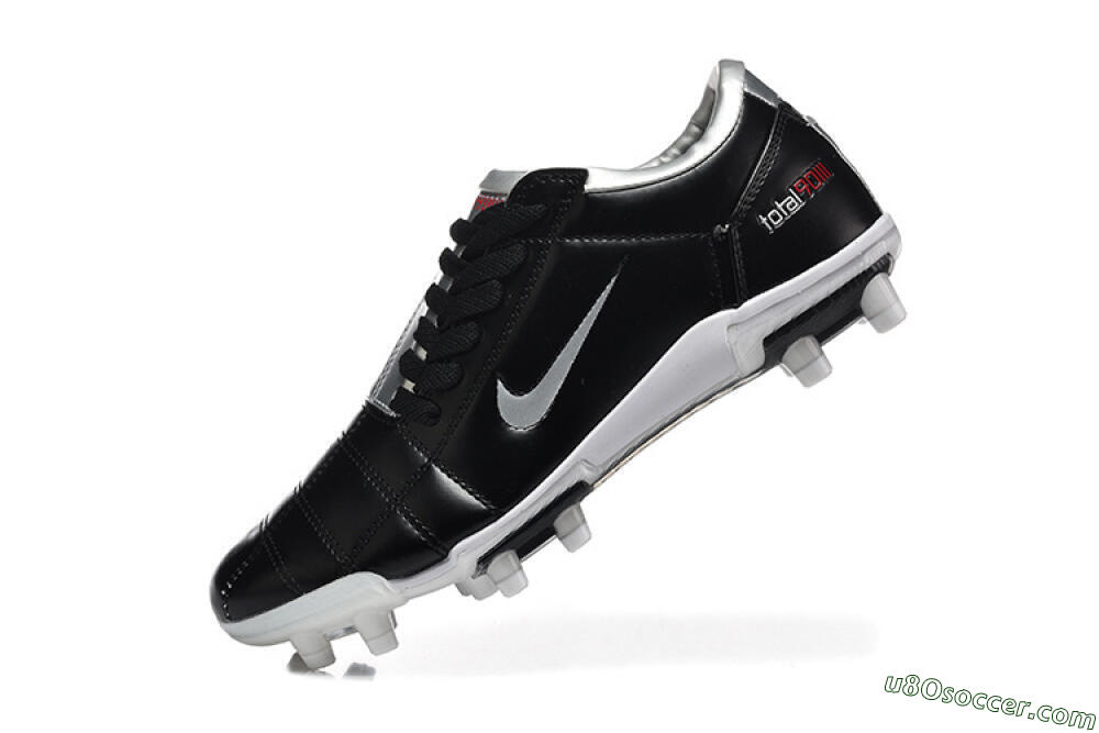 Nike Total 90 III FG Firm Ground Soccer Cleats - Black/Silver/White 7