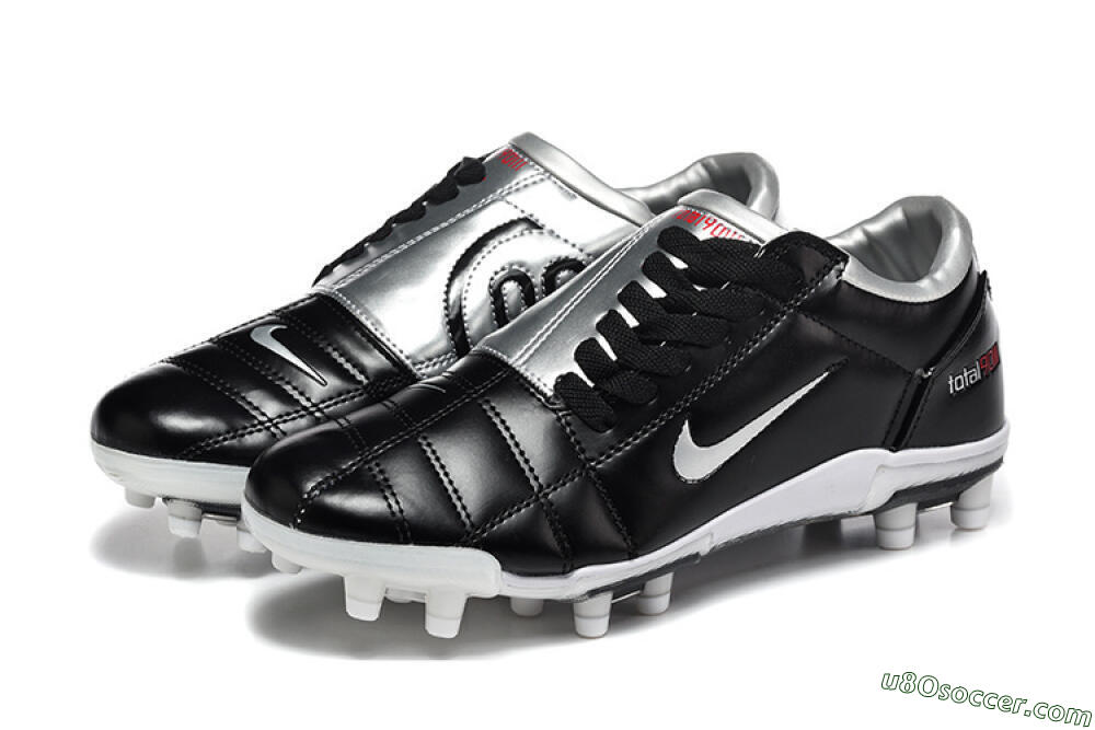 Nike Total 90 III FG Firm Ground Soccer Cleats - Black/Silver/White 4