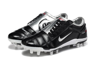 Nike Total 90 III FG Firm Ground Soccer Cleats - Black/Silver/White