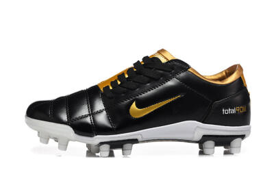 Nike Total 90 III FG Firm Ground Soccer Cleats - Black/Gold Metallic/White