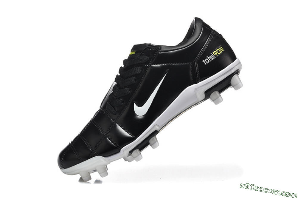Nike Total 90 III FG Firm Ground Soccer Cleats - Black/Electric Yellow/White 8