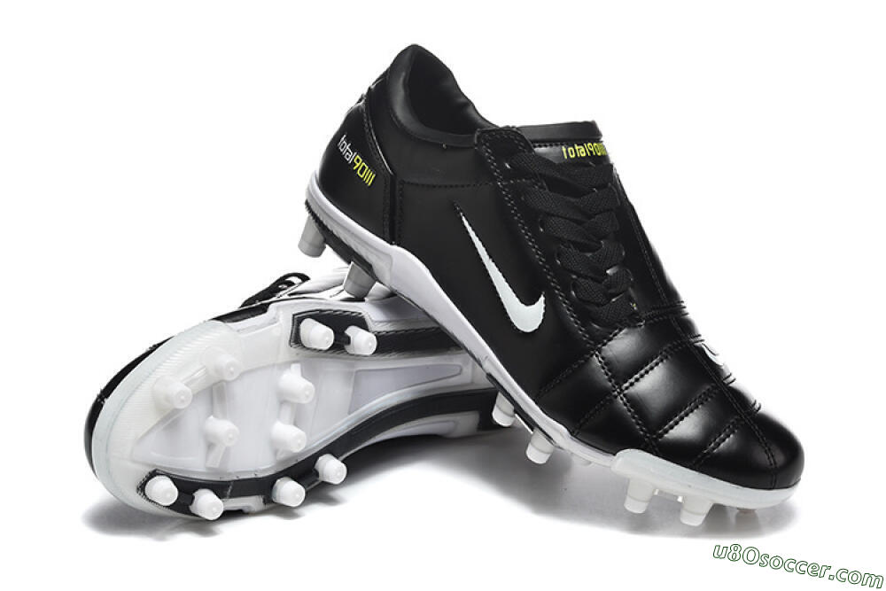 Nike Total 90 III FG Firm Ground Soccer Cleats - Black/Electric Yellow/White 4