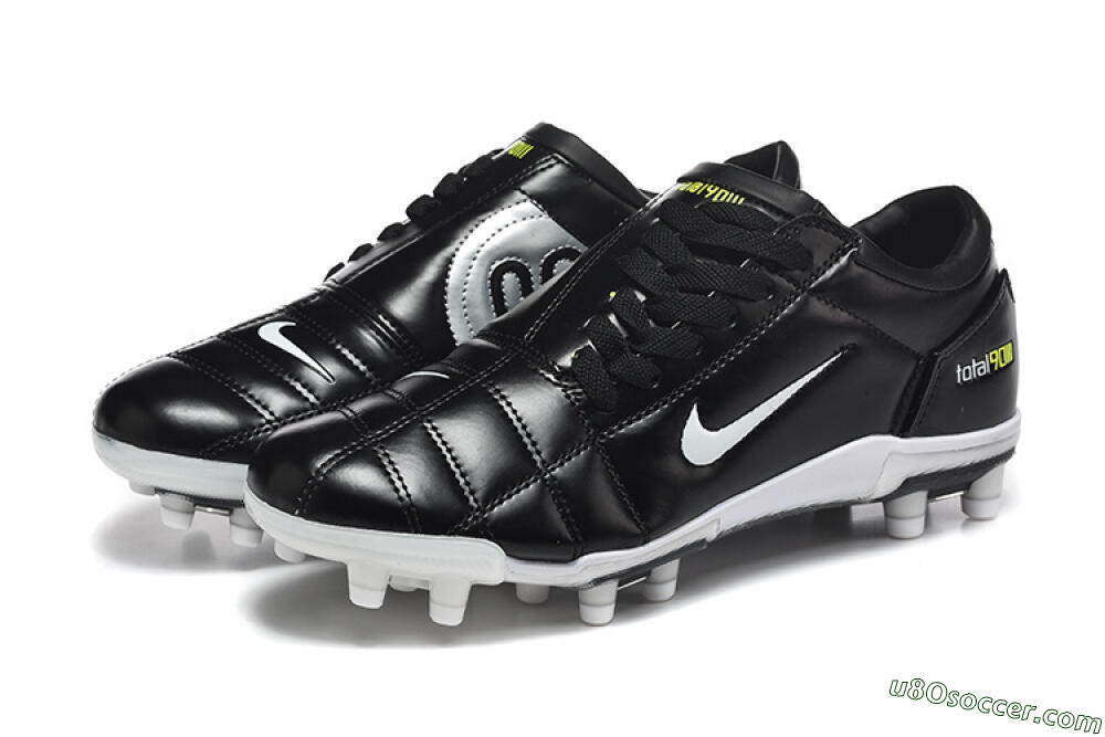 Nike Total 90 III FG Firm Ground Soccer Cleats - Black/Electric Yellow/White 5