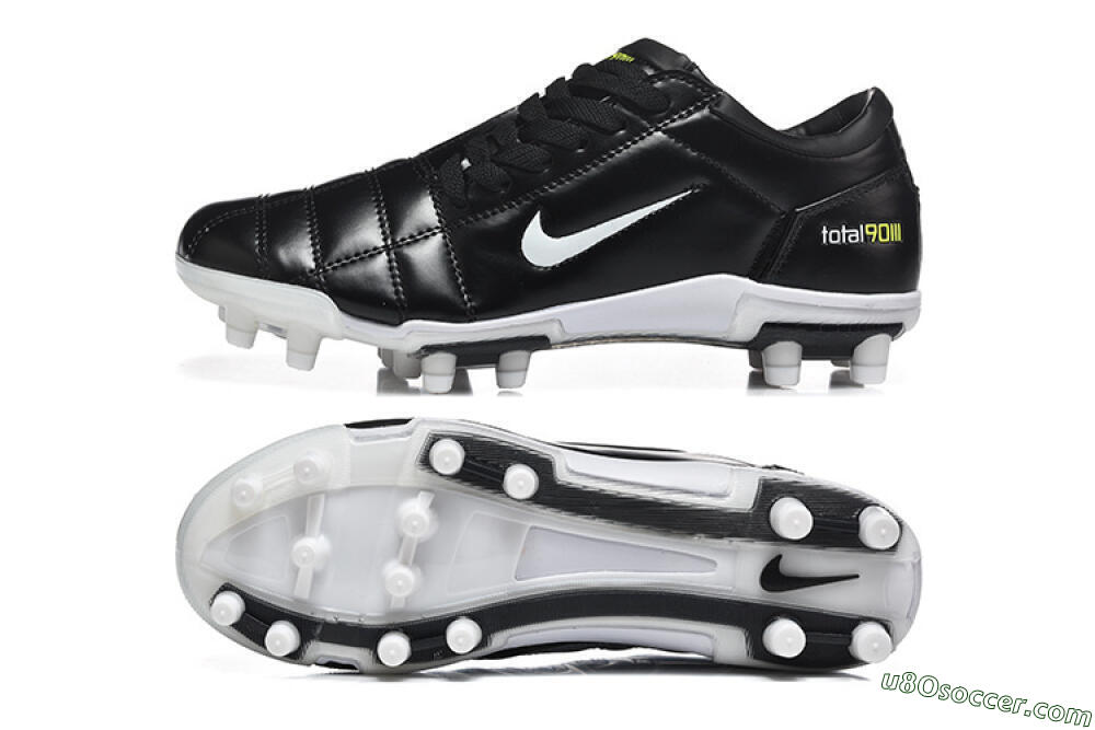 Nike Total 90 III FG Firm Ground Soccer Cleats - Black/Electric Yellow/White 0