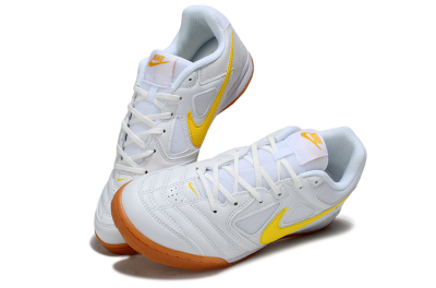 Supreme x Nike SB Gato IC Indoor & Futsal Soccer Shoes - White/Solar Yellow/Copper Brown