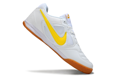 Supreme x Nike SB Gato IC Indoor & Futsal Soccer Shoes - White/Solar Yellow/Copper Brown