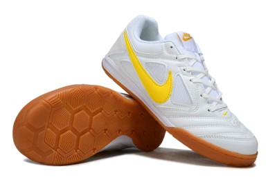 Supreme x Nike SB Gato IC Indoor & Futsal Soccer Shoes - White/Solar Yellow/Copper Brown