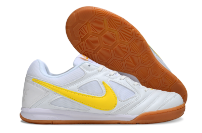 Supreme x Nike SB Gato IC Indoor & Futsal Soccer Shoes - White/Solar Yellow/Copper Brown