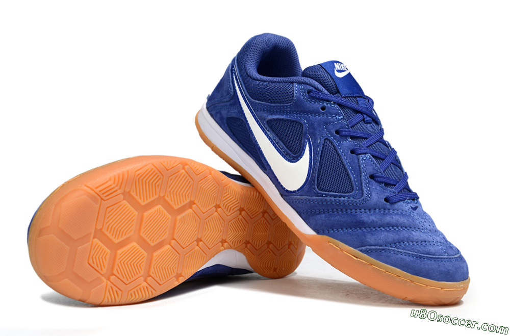 Supreme x Nike SB Gato IC Indoor & Futsal Soccer Shoes - Blue/Royal Blue/Orange Peel 0