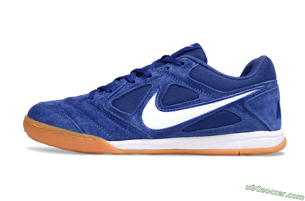 Supreme x Nike SB Gato IC Indoor & Futsal Soccer Shoes - Blue/Royal Blue/Orange Peel 2