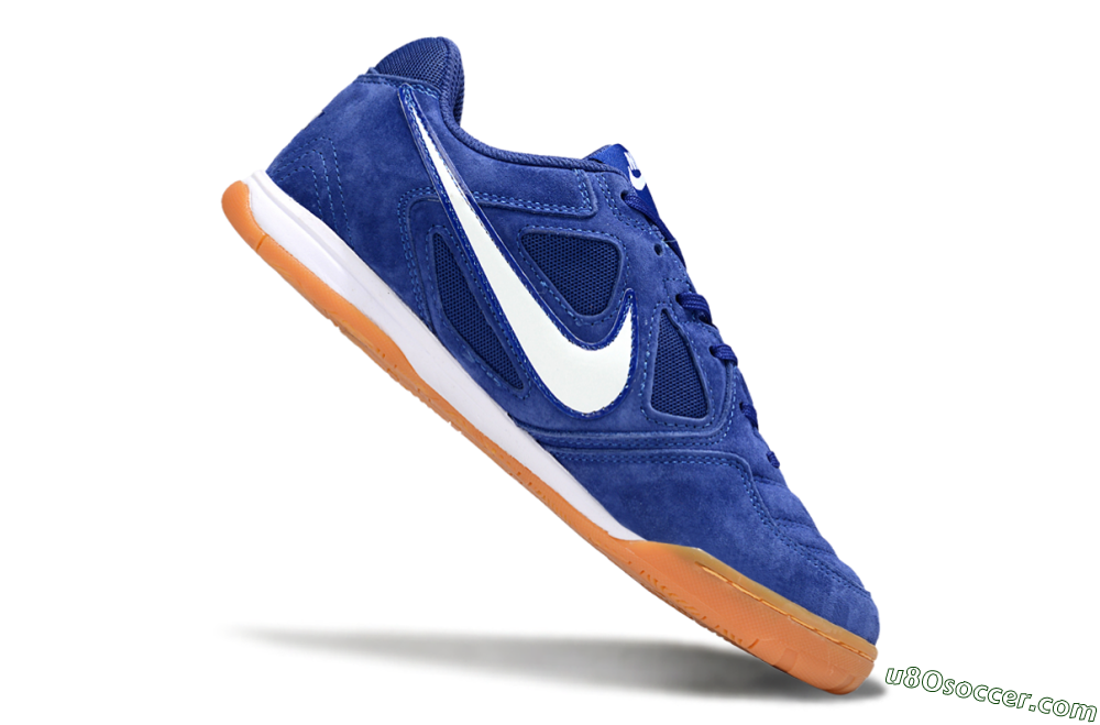 Supreme x Nike SB Gato IC Indoor & Futsal Soccer Shoes - Blue/Royal Blue/Orange Peel 4