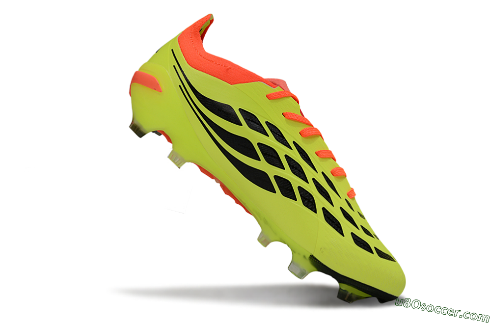 Adidas Predator 26 Elite FG Firm Ground Soccer Cleats - Yellow/Fluorescent Yellow/Neon Orange 4