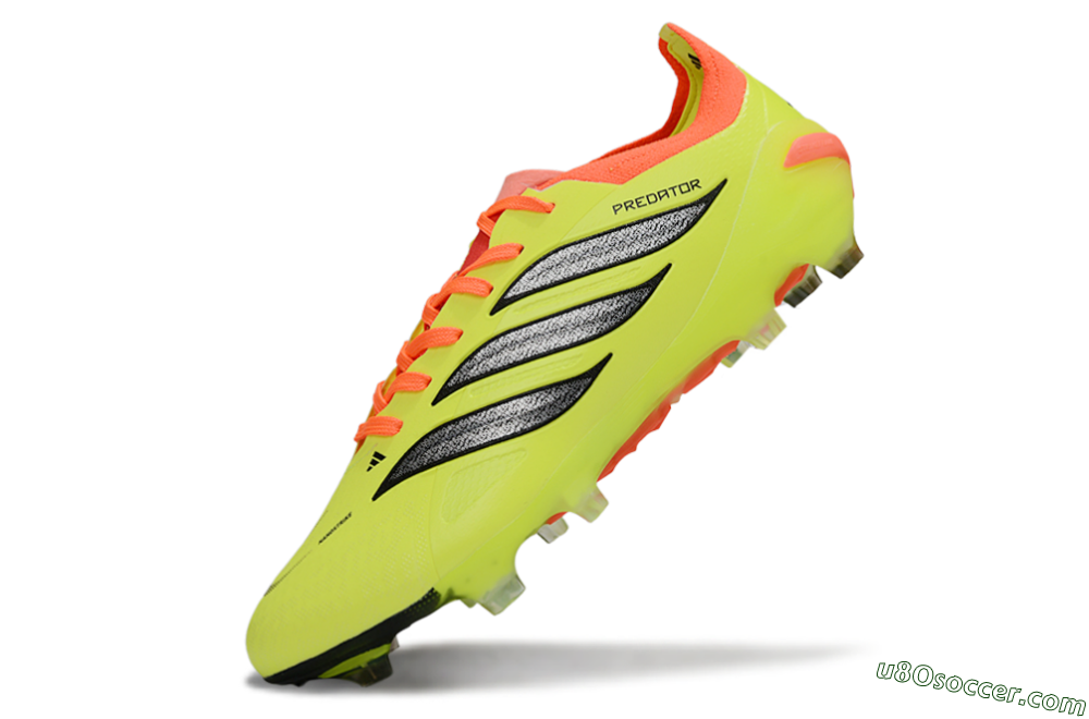 Adidas Predator 26 Elite FG Firm Ground Soccer Cleats - Yellow/Fluorescent Yellow/Neon Orange 5