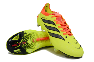 Adidas Predator 26 Elite FG Firm Ground Soccer Cleats - Yellow/Fluorescent Yellow/Neon Orange