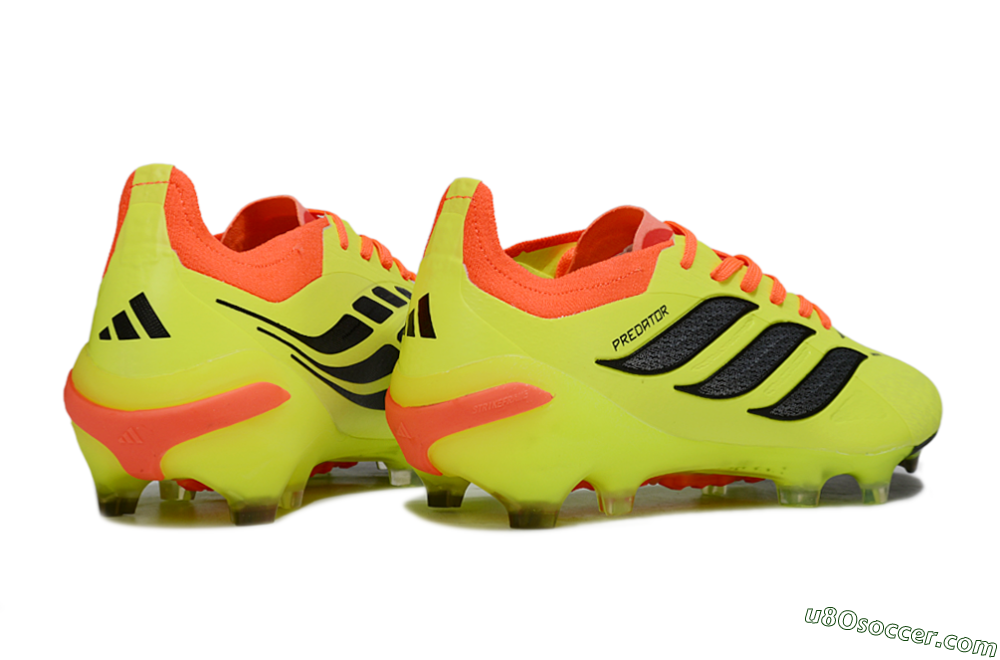 Adidas Predator 26 Elite FG Firm Ground Soccer Cleats - Yellow/Fluorescent Yellow/Neon Orange 6