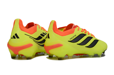Adidas Predator 26 Elite FG Firm Ground Soccer Cleats - Yellow/Fluorescent Yellow/Neon Orange