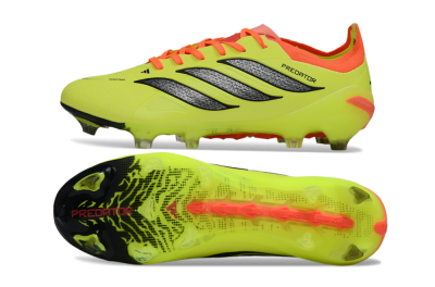 Adidas Predator 26 Elite FG Firm Ground Soccer Cleats - Yellow/Fluorescent Yellow/Neon Orange