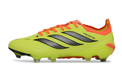 Adidas Predator 26 Elite FG Firm Ground Soccer Cleats - Yellow/Fluorescent Yellow/Neon Orange