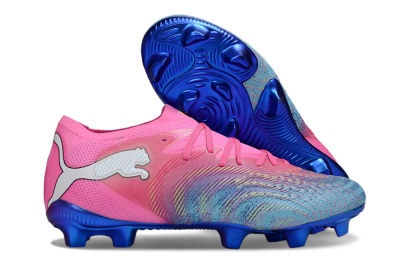 Puma Future 8 Ultimate FG Firm Ground Soccer Cleats - Pink/Electric Blue/Teal