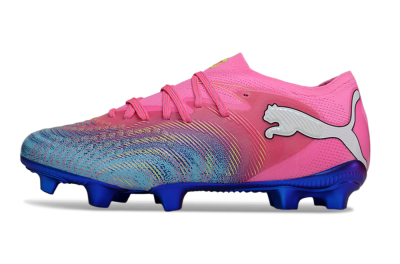 Puma Future 8 Ultimate FG Firm Ground Soccer Cleats - Pink/Electric Blue/Teal