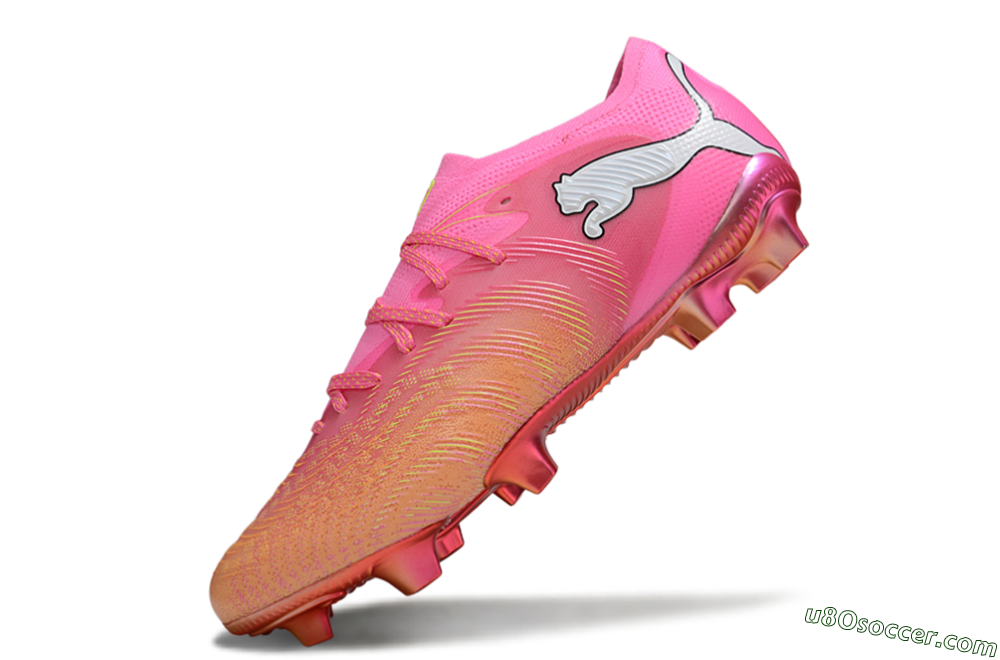 Puma Future 8 Ultimate FG Firm Ground Soccer Cleats - Pink/Vivid Pink/Metallic Red 5