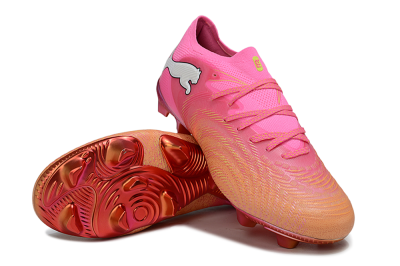 Puma Future 8 Ultimate FG Firm Ground Soccer Cleats - Pink/Vivid Pink/Metallic Red