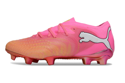 Puma Future 8 Ultimate FG Firm Ground Soccer Cleats - Pink/Vivid Pink/Metallic Red