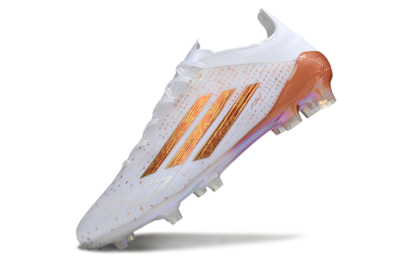 Adidas F50 Pro FG Firm Ground Soccer Cleats - White/Pearl White/Flame Orange
