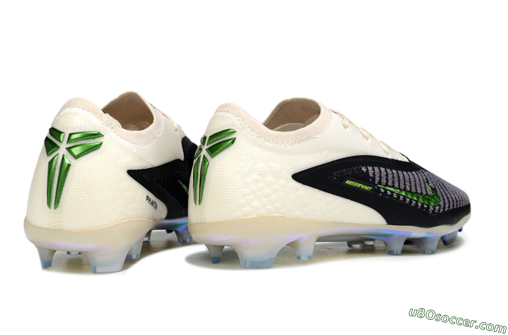 Nike Phantom 6 Low Elite FG Firm Ground Soccer Cleats - Black/Electric Green/Champagne 6