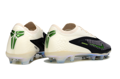 Nike Phantom 6 Low Elite FG Firm Ground Soccer Cleats - Black/Electric Green/Champagne