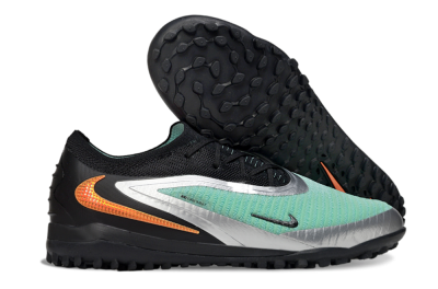 Nike Phantom 6 Low Elite TF Artificial Turf Soccer Shoes - Green/Aqua Mist/Orange Blaze