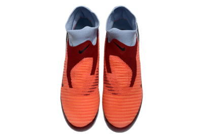 Nike Phantom 6 Elite High AG Artificial Grass Soccer Cleats - Orange/Crimson Burst/Light Blue