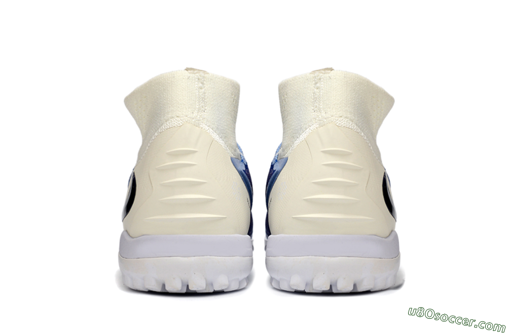 Nike Phantom 6 Elite High TF Artificial Turf Soccer Shoes - Blue/Light Blue/Navy Blue 5