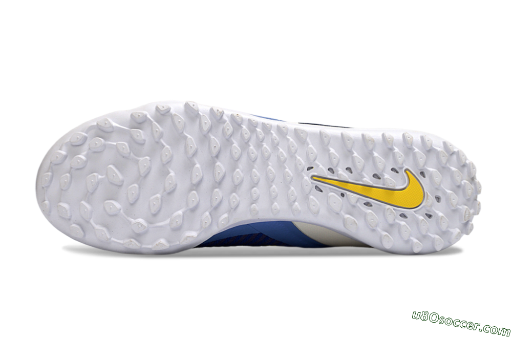 Nike Phantom 6 Elite High TF Artificial Turf Soccer Shoes - Blue/Light Blue/Navy Blue 6