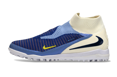 Nike Phantom 6 Elite High TF Artificial Turf Soccer Shoes - Blue/Light Blue/Navy Blue