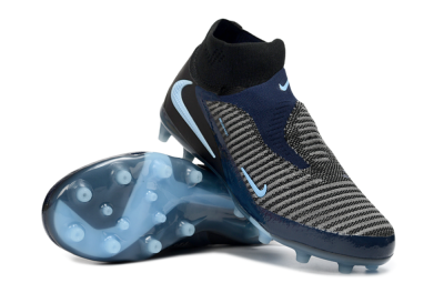 Nike Phantom 6 Elite High AG Artificial Grass Soccer Cleats - Navy/Midnight Blue/Icy Blue