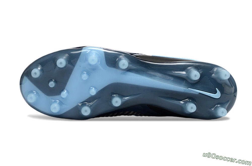 Nike Phantom 6 Elite High AG Artificial Grass Soccer Cleats - Navy/Midnight Blue/Icy Blue 6