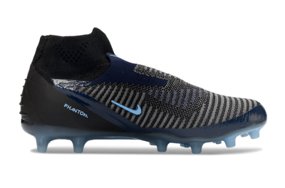 Nike Phantom 6 Elite High AG Artificial Grass Soccer Cleats - Navy/Midnight Blue/Icy Blue