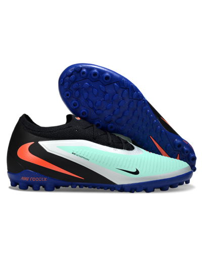 Nike Phantom 6 Low Elite TF Artificial Turf Soccer Shoes - Aqua/Coral Blue/Slate Black