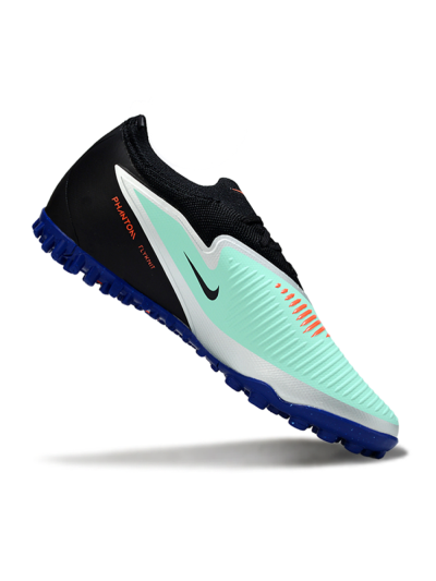 Nike Phantom 6 Low Elite TF Artificial Turf Soccer Shoes - Aqua/Coral Blue/Slate Black