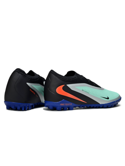 Nike Phantom 6 Low Elite TF Artificial Turf Soccer Shoes - Aqua/Coral Blue/Slate Black